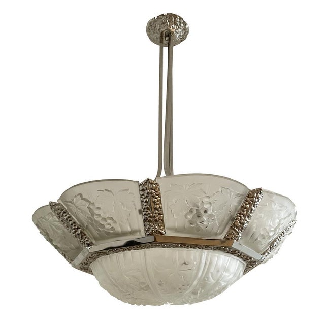 Art Deco Noverdy Ceiling Lamp, 1930 For Sale - Image 12 of 16