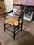Wood Pair of Vintage L. Hitchcock Late Federal Style Grain-Painted & Gilt-Stenciled "Fancy" Rush Seat Armchairs For Sale - Image 7 of 17