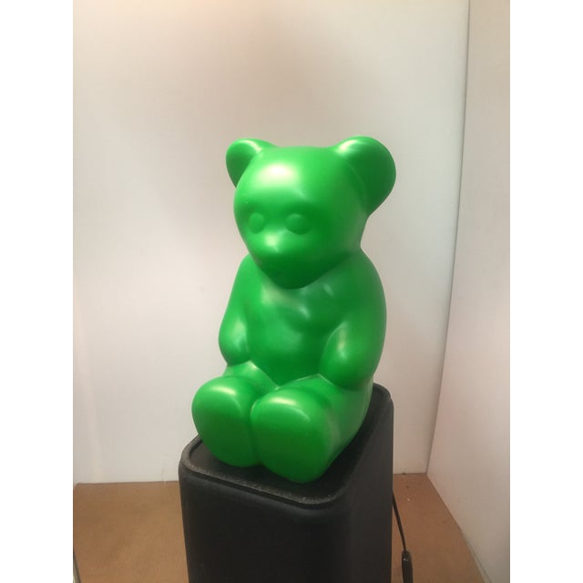 Textile 1990s Original Lumibear / Lumibär Indoor Lamp in Green by Elmar Flötotto For Sale - Image 7 of 8