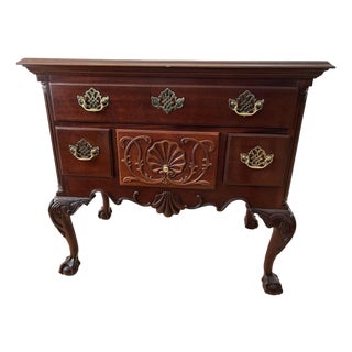 Vintage Councill Mahogany-Finish Colonial Buffet / Sideboard, 1990s For Sale