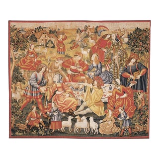 Les Repas Champetre (The Country Feast) Silkscreen Tapestry - 215 X 260 Cm (7'1" X 8'6") - Requires Rod Size 6 For Sale