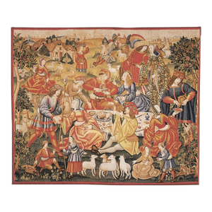 Les Repas Champetre (The Country Feast) Silkscreen Tapestry - 215 X 260 Cm (7'1" X 8'6") - Requires Rod Size 6