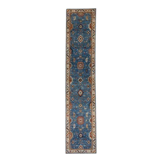 Oriental Handmade Runner Rug 4' x 19' #17013 For Sale