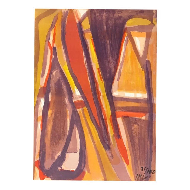 Bram Van Velde, Distance, 1977, Lithograph For Sale