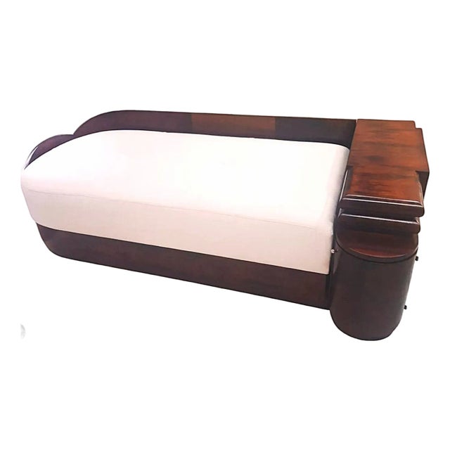 Art Deco Velvet Daybed For Sale