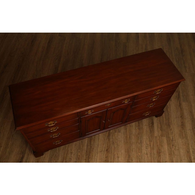 Henkel Harris Virginia Galleries Cherry 9 Drawer Dresser For Sale In Philadelphia - Image 6 of 18