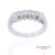 Platinum 950 Natural Baguette Diamond Ring, Size 6 For Sale - Image 4 of 9