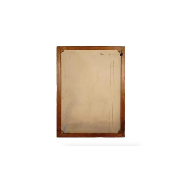 Paint Mid Century Abstract Painting Signed Paul Busse For Sale - Image 7 of 8