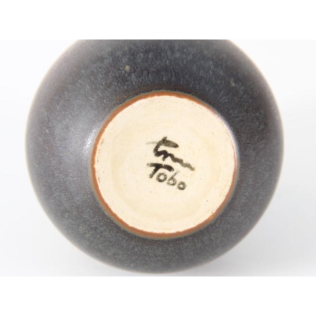 Small Vintage Vase by Erik & Ingrid Triller for Tobo Stengods Verkstad For Sale - Image 5 of 6