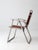 Metal Vintage Mid-Century Aluminum and Wood Folding Lawn Chair For Sale - Image 7 of 15