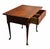Late 18th Century Antique Queen Anne Pennsylvania Walnut Two Drawer Diminutive Tavern Table Rare For Sale - Image 5 of 12