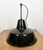 Industrial Black Enamel Factory Lamp with Iron Top, 1950s For Sale - Image 16 of 18