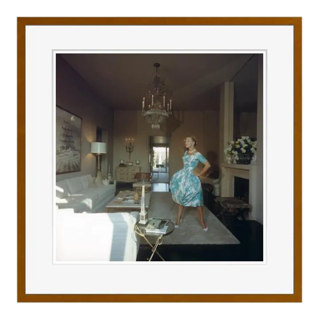 San Diego Home 1956 by Slim Aarons Brown Framed C Print For Sale