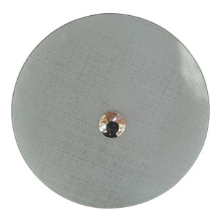 1960's Lightolier Style Glass Shade Ceiling or Wall Mount For Sale