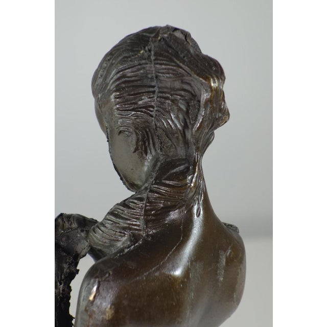 Brown Bronze Sculpture of Woman, Early 1900s For Sale - Image 8 of 17