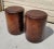 Late 20th Century Maitland Smith Leather Clad Cylindrical Side Tables - a Pair For Sale In Washington DC - Image 6 of 9