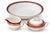 Vintage Alfred Meakin England Burgundy & Gold Ironstone Dinnerware Service for 6–8 – Plates, Bowls, Cups & Serving Pieces - 50-Piece For Sale - Image 4 of 8
