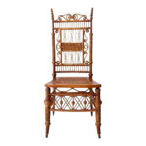 Antique Heyward Brothers Wicker Chair