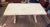 Late 20th Century Vintage White Solid Oak Dining Table For Sale - Image 5 of 10