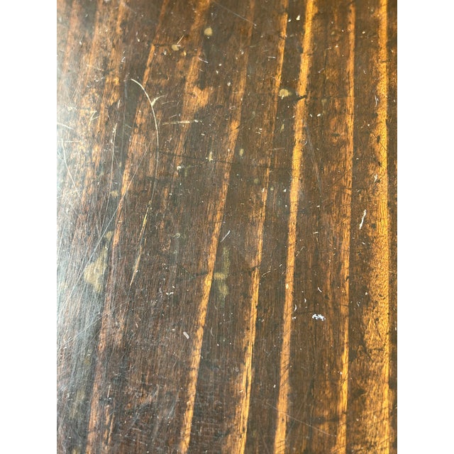 Antique 19th Century Chinese Rattan Desk With Black Lacquer and Bamboo For Sale - Image 12 of 13
