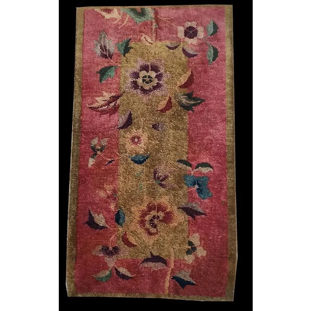 1920s Chinese Art Deco Carpet ( 2' 2" x 3' 9" - 66 x 114 cm ) Chinese - Art Deco As the name implies, pieces woven between...