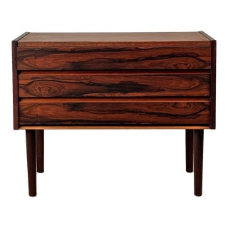 Vintage Danish Rosewood 3-Drawer Chest For Sale