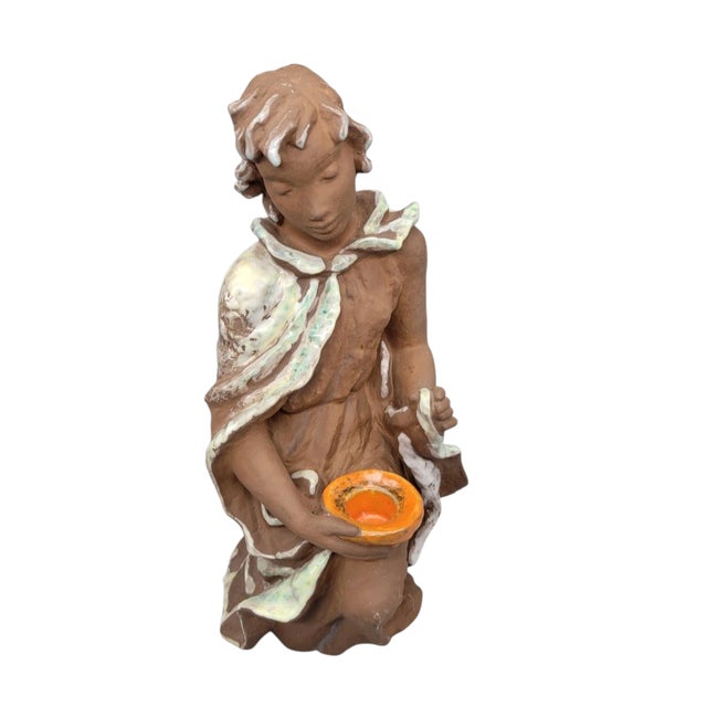 Figural Candle Holder Designed by Lore Friedrich Gronau for Karlsruhe Ceramic Works Germany, Circa 1950s For Sale In Boston - Image 6 of 12