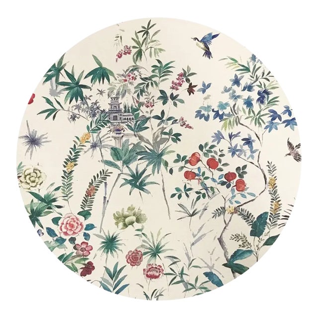 Nicolette Mayer Lost Pavillion Natural 16" Round Pebble Placemats, Set of 4 For Sale