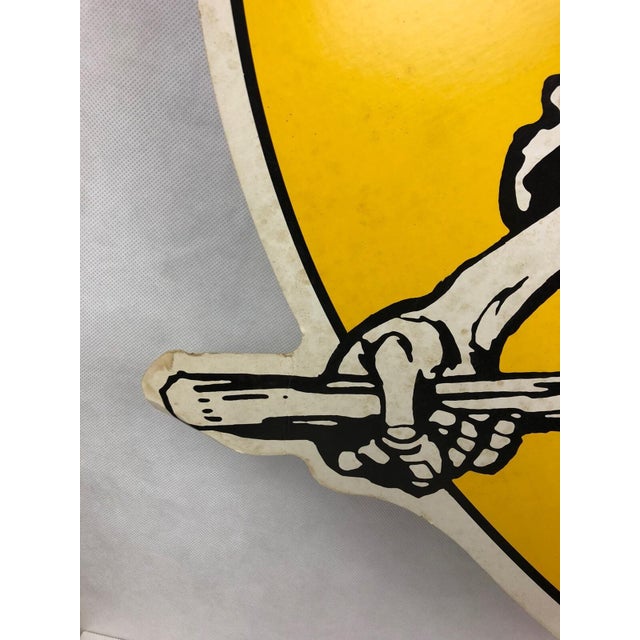 VTG 36" XL Halloween Flying Witch Cardboard Wall Decor Store Display For Sale In Buffalo - Image 6 of 9