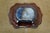 Antique Ceramic Brown Glazed Scalloped Dish Tray Centerpiece Bowl Compote 11" For Sale - Image 9 of 10