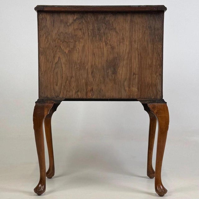 20th Century English Figured Walnut Chest of Drawers For Sale - Image 6 of 13