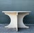 Cream Vintage Boho Travertine Center Hall Table For Sale - Image 8 of 11