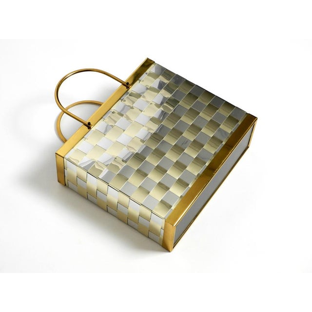 Hollywood Regency Brass Magazine Rack, 1980s For Sale - Image 4 of 14