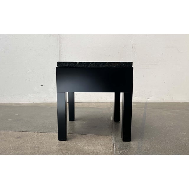 Vintage German Table with Drawer and Granite Tabletop from Interlübke, 1980s For Sale - Image 4 of 18