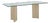 Mid‑Century Italian Dining Table with Glass Top and Travertine Base, 1970s For Sale