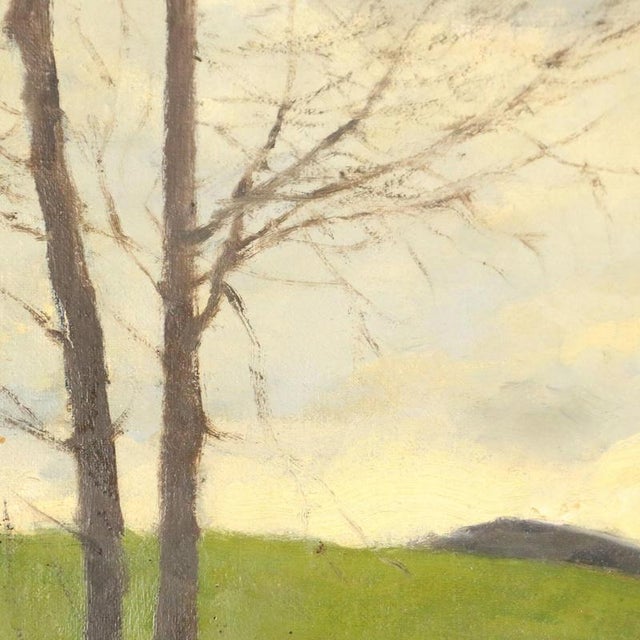 Eugenio Spreafico, Glimpse of Lombard Countryside, Oil Painting on Canvas For Sale - Image 5 of 8