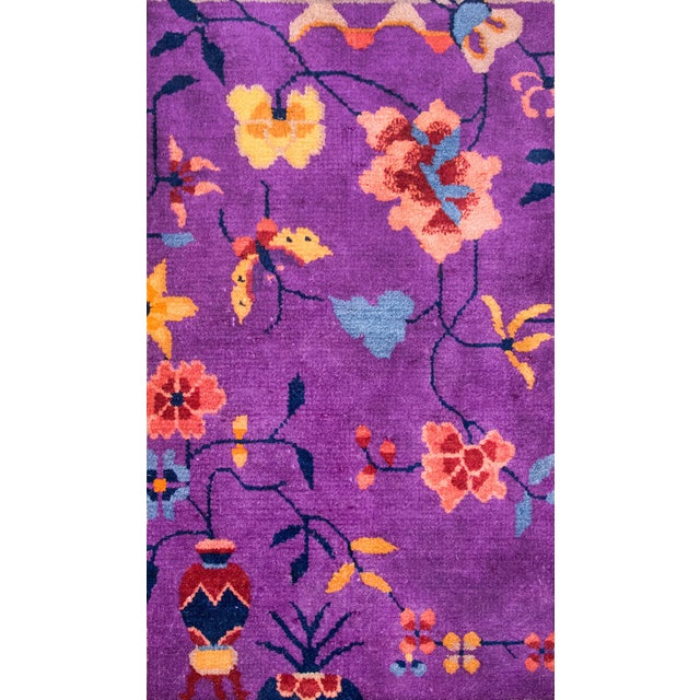 Textile Early 20th Century Chinese Art Deco Rug For Sale - Image 7 of 16