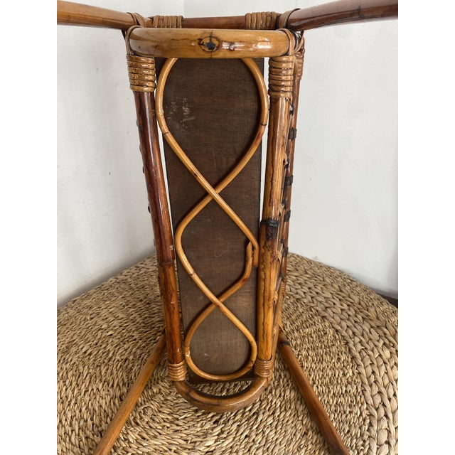 Bamboo and Rattan Magazine Rack, 1960s For Sale - Image 10 of 14