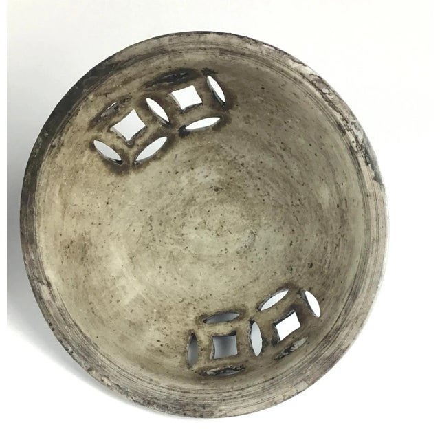 1900 - 1909 Antique Chinese Blue and White Tripod Incense Burner For Sale - Image 5 of 13