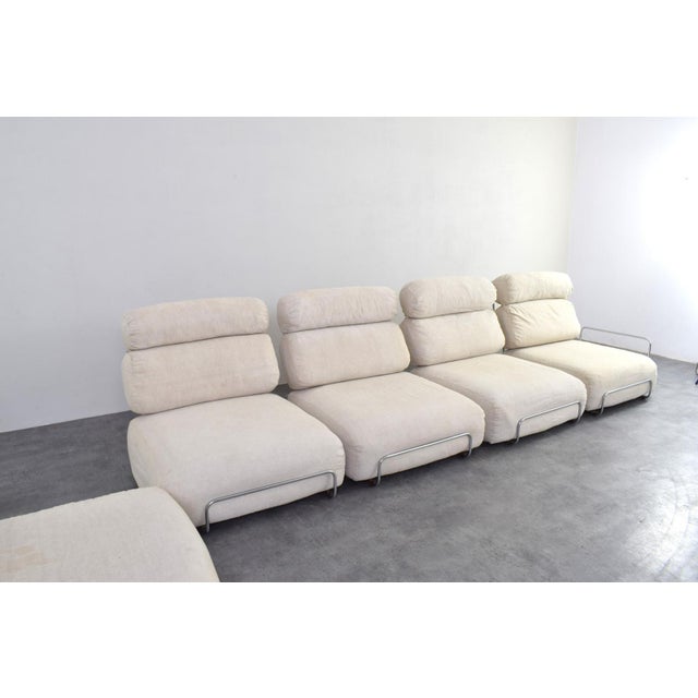 Metal Mid-Century Modern Italian Six-Piece Modular Sofa, 1970s For Sale - Image 7 of 18