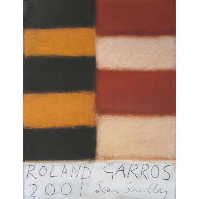 Sean Scully Roland Garros 2001 Official Poster Dimensions: 22,4,7 x 29,5 in / 57 x 75 cm Sold unframed