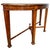 Neoclassical Fluted Demilune Console Table With Pineapple Finial Stretcher & Gold Leaf For Sale In San Diego - Image 6 of 14