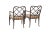 Wood Faux Bamboo Hollywood Regency Armchairs, Pair For Sale - Image 7 of 12