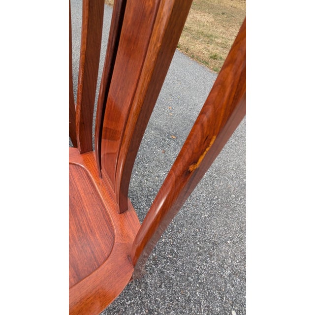 Chinoiserie Asian-Style Rosewood Dining Chair Set of 8 For Sale - Image 13 of 18