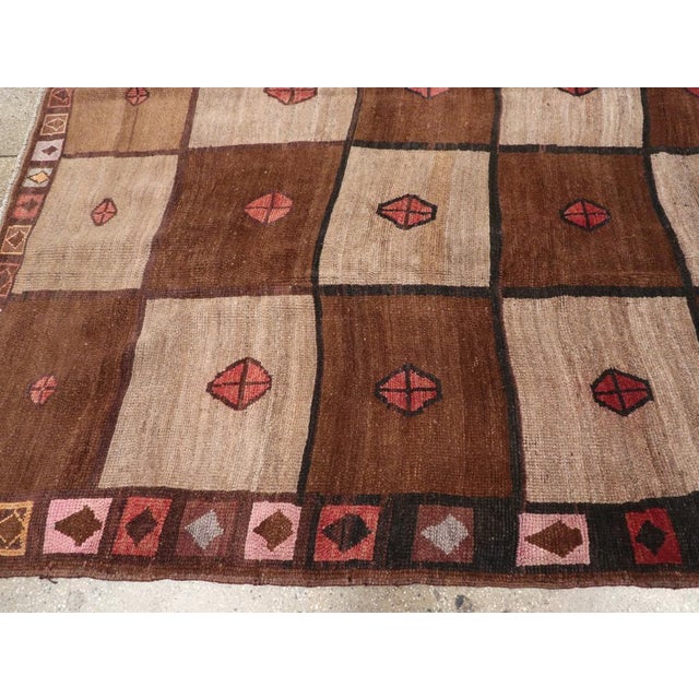 Mid 20th Century Galerie Shabab Collection Mid-20th Century Turkish Tribal Room Size Carpet For Sale - Image 5 of 8