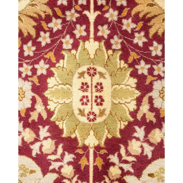 Traditional Mogul, One-of-a-Kind Hand-Knotted Area Rug in Orange, 9' 2" x 12' 1" For Sale - Image 3 of 8