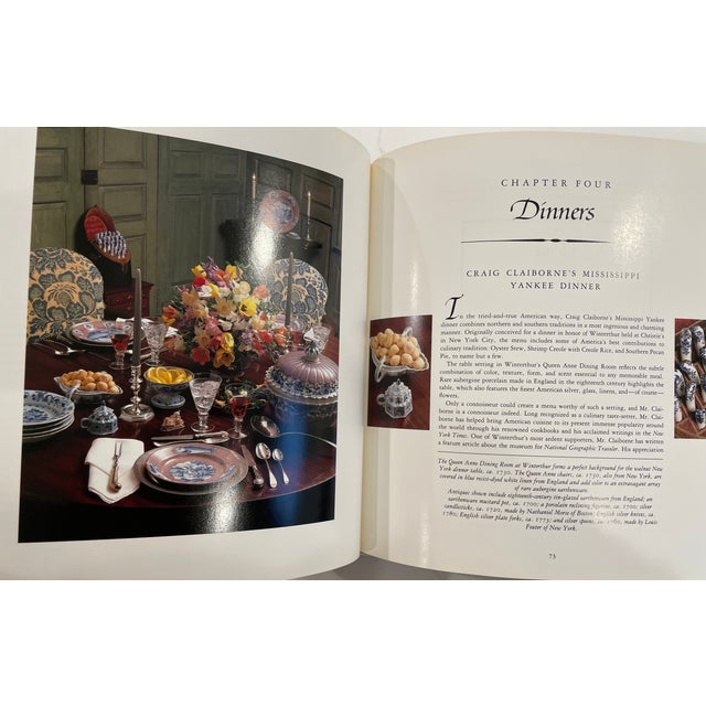 Vintage Red Winterthur DuPont Estate Coffee Table Book - American Elegance Celebrity Recipe Collection For Sale - Image 9 of 12