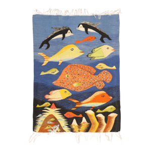 Zabihi Collection European Kilim Fish Motif