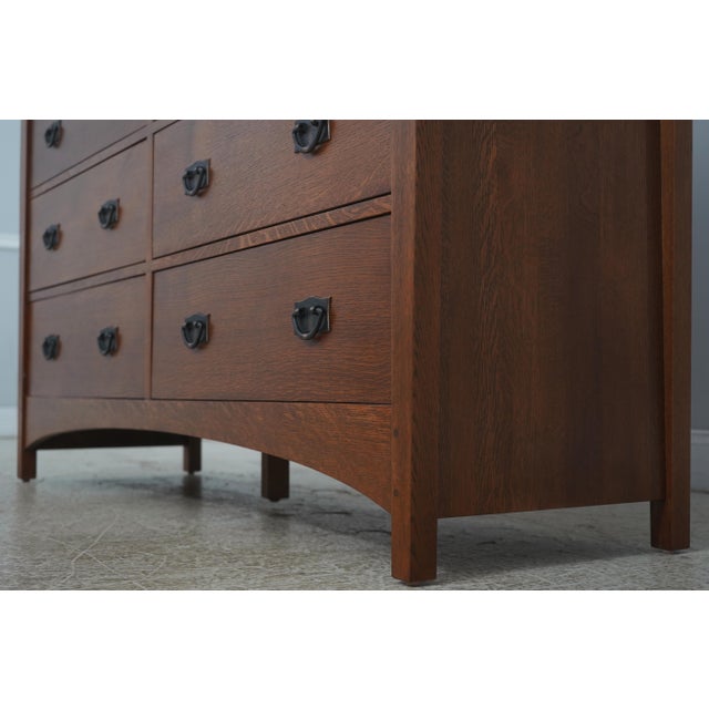 Stickley Mission Oak Arts & Crafts Gentlemens Chest For Sale - Image 9 of 18