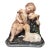 Antique Chalkware St. John the Baptist With Lamb Sculpture For Sale